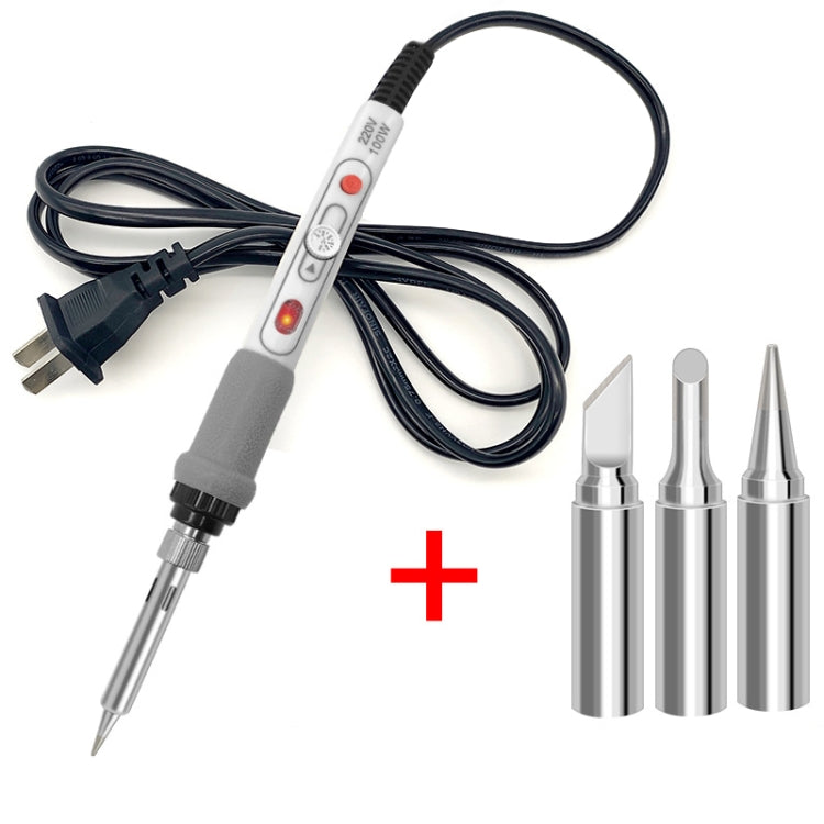 4pcs Set 100W  220V High-power Electric Soldering Iron Adjustable Temperature Soldering Tool US Plug