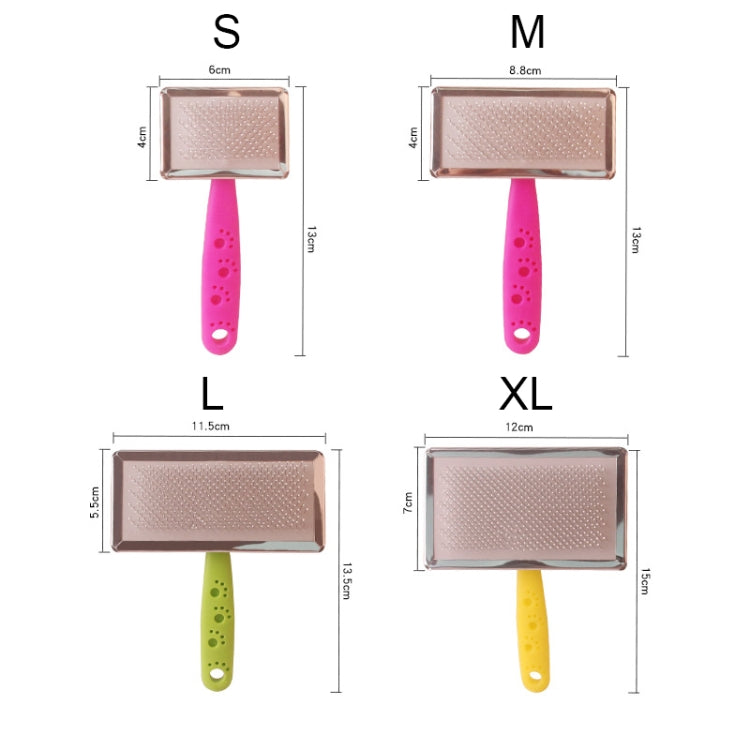BG-W1347 Pet Hair Removal Massage Comb Dog Cleaning Tools, Random Color Delivery, Spec: M