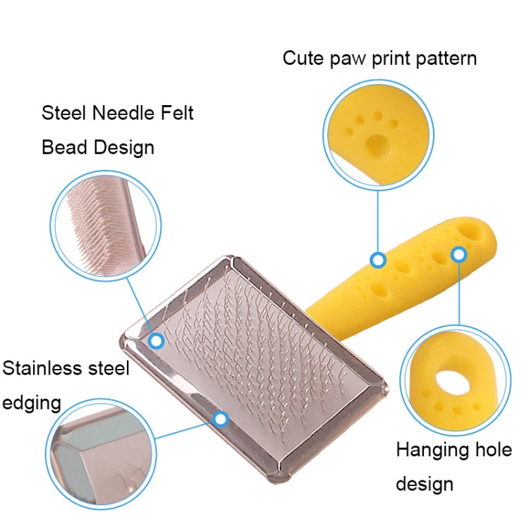 BG-W1347 Pet Hair Removal Massage Comb Dog Cleaning Tools, Random Color Delivery, Spec: M