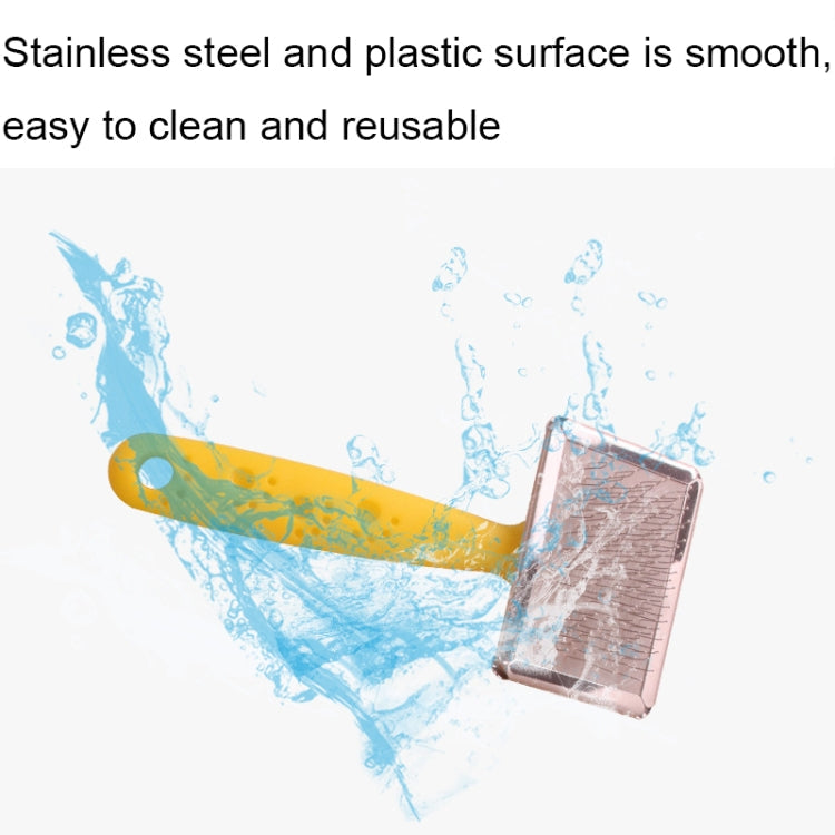 BG-W1347 Pet Hair Removal Massage Comb Dog Cleaning Tools, Random Color Delivery, Spec: L