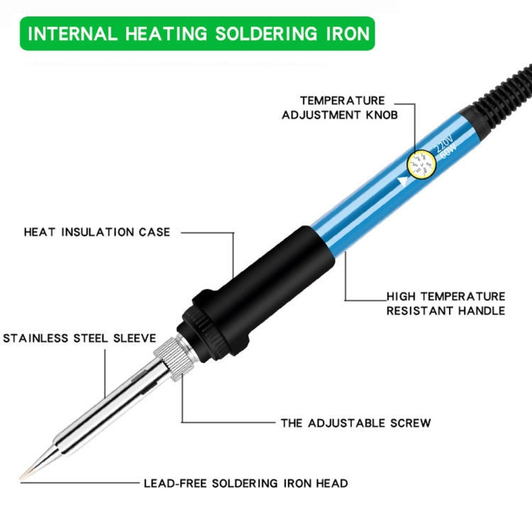 15 In 1 60W 806 Adjustable Temperature Internal Heat Soldering Iron Set 220V AU Plug