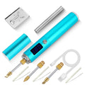 BS45 17-25W Wireless Soldering Iron with Adjustable Temperature LED Digital Display, Spec: B+C+K Tips