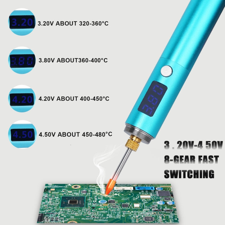 BS45 17-25W Wireless Soldering Iron with Adjustable Temperature LED Digital Display, Spec: Tip-K
