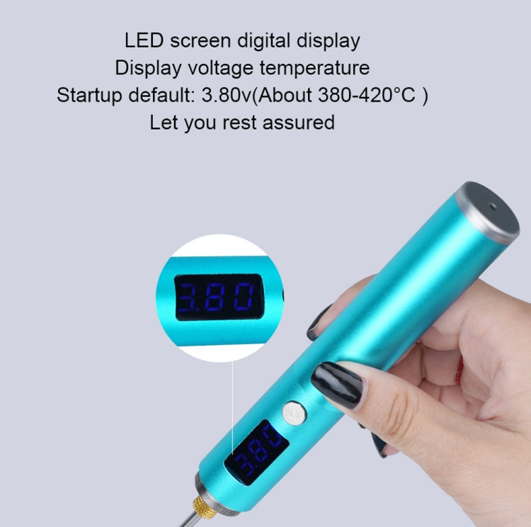 BS45 17-25W Wireless Soldering Iron with Adjustable Temperature LED Digital Display, Spec: Tip-C