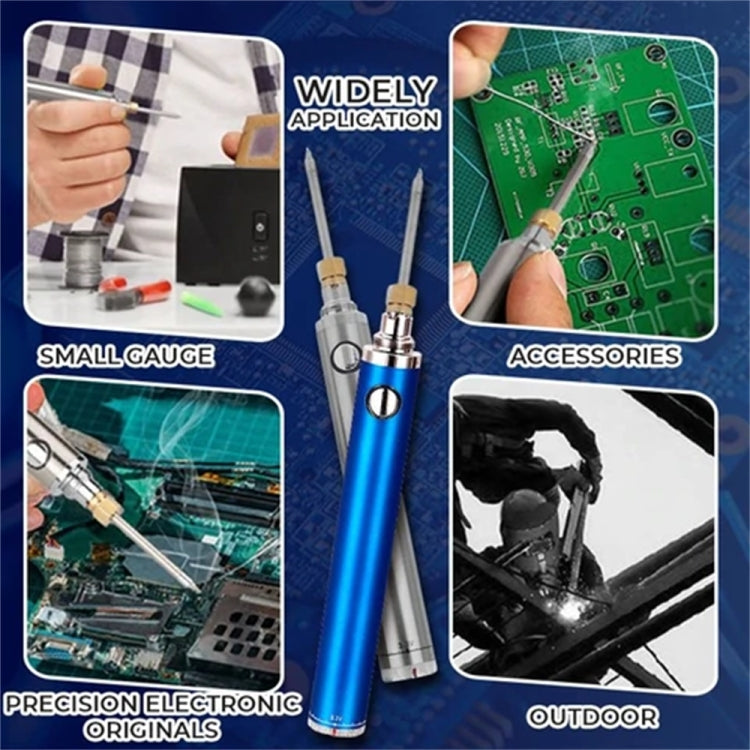 5V 8W Wireless Charging Iron 510 Interface Welding Repair Tools(Silver)