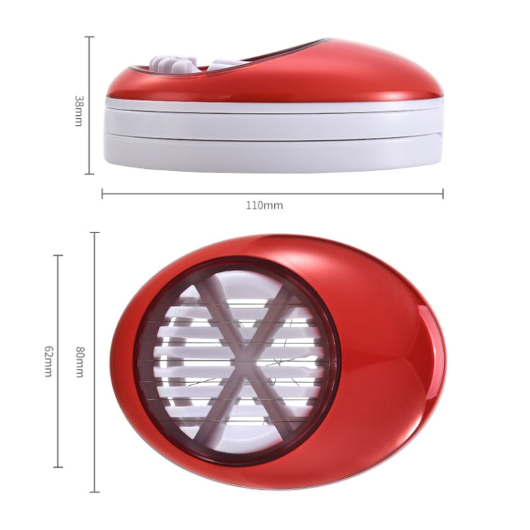 3-in-1 Kitchen Egg Slicer for Strawberry, Mushroom, Bananas , and Other Soft Fruit(Red)