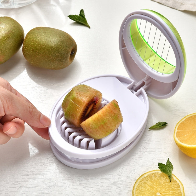 3-in-1 Kitchen Egg Slicer for Strawberry, Mushroom, Bananas , and Other Soft Fruit(Red)