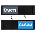 Dishwasher Magnet Clean Dirty Sign Double-Sided Refrigerator Magnet(Black-Blue Gray)