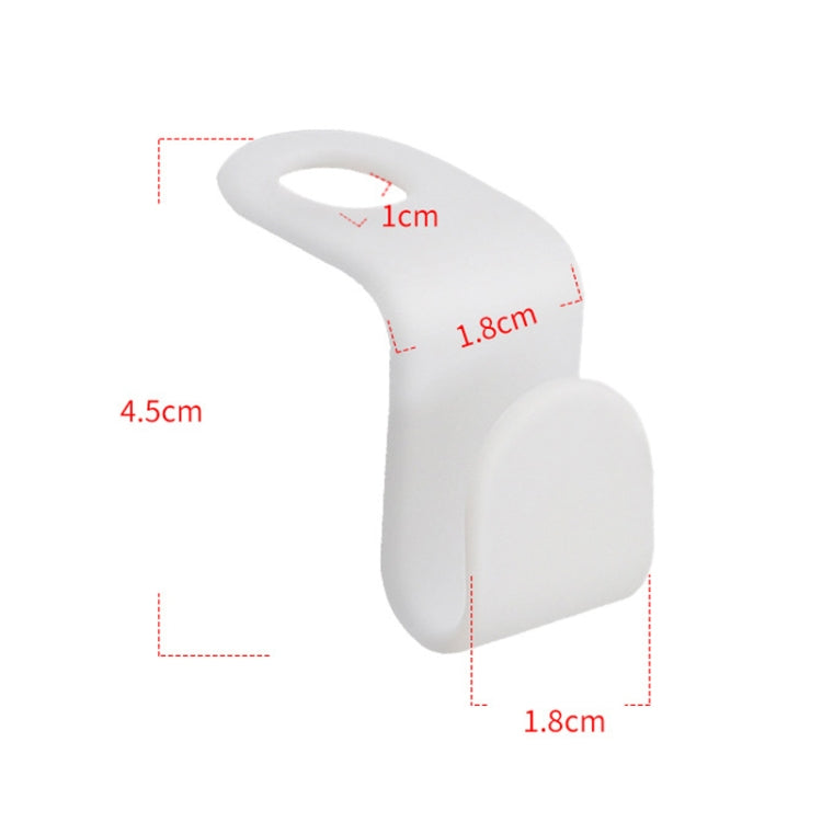 50pcs Hanger Connecting Hooks Household Superimposed Hooks(White)