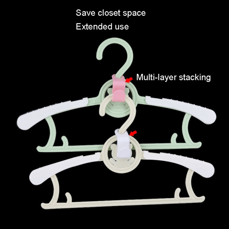 50pcs Hanger Connecting Hooks Household Superimposed Hooks(Pink)