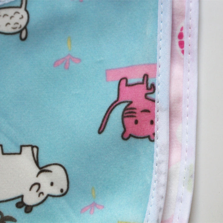 4pcs Waterproof Kids Bib Crystal Velvet Double Layer Baby Drool Towel(Color and Style Random Delivery)
