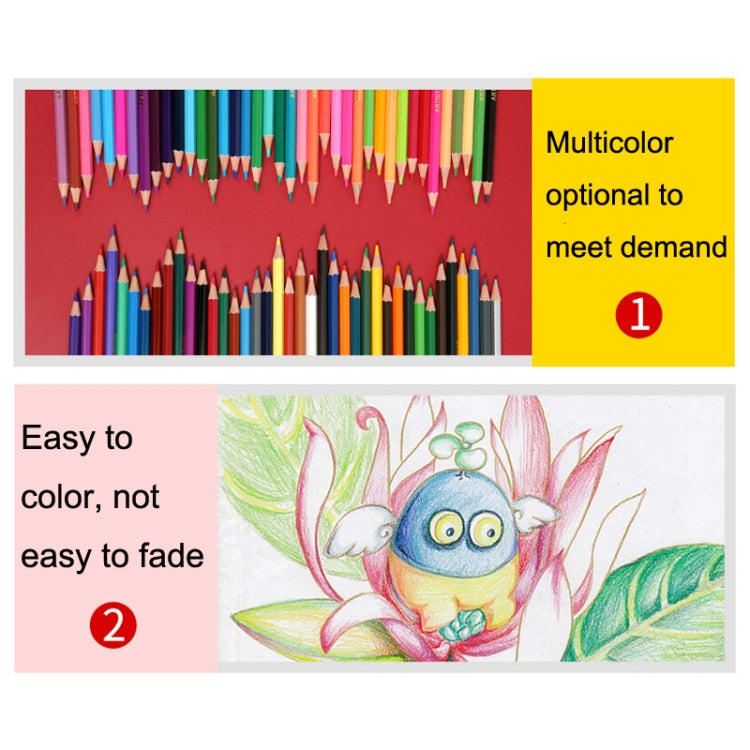 48 Colors Oil Colored Pencil Art Hand Drawn Set