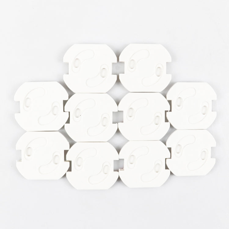 Baby Anti-Shock EU Standard Socket Cover Child Safety Protection Products(White)