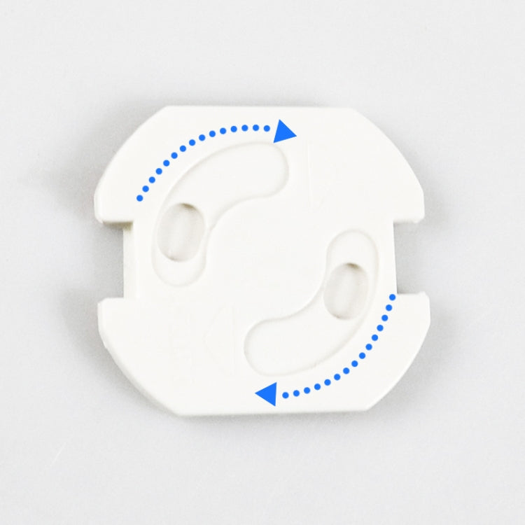 Baby Anti-Shock EU Standard Socket Cover Child Safety Protection Products(White)
