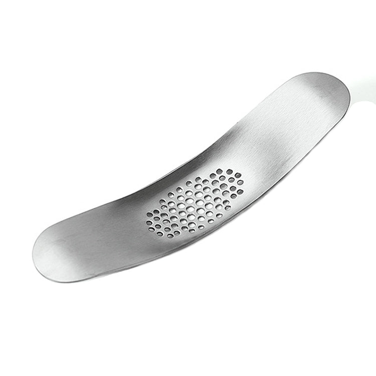 430 Stainless Steel Boat Shaped Garlic Grinder Manual Garlic Press Tools Kitchen Gadgets(Style 2)