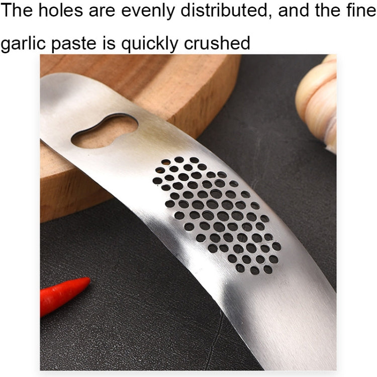 430 Stainless Steel Boat Shaped Garlic Grinder Manual Garlic Press Tools Kitchen Gadgets(Style 1)