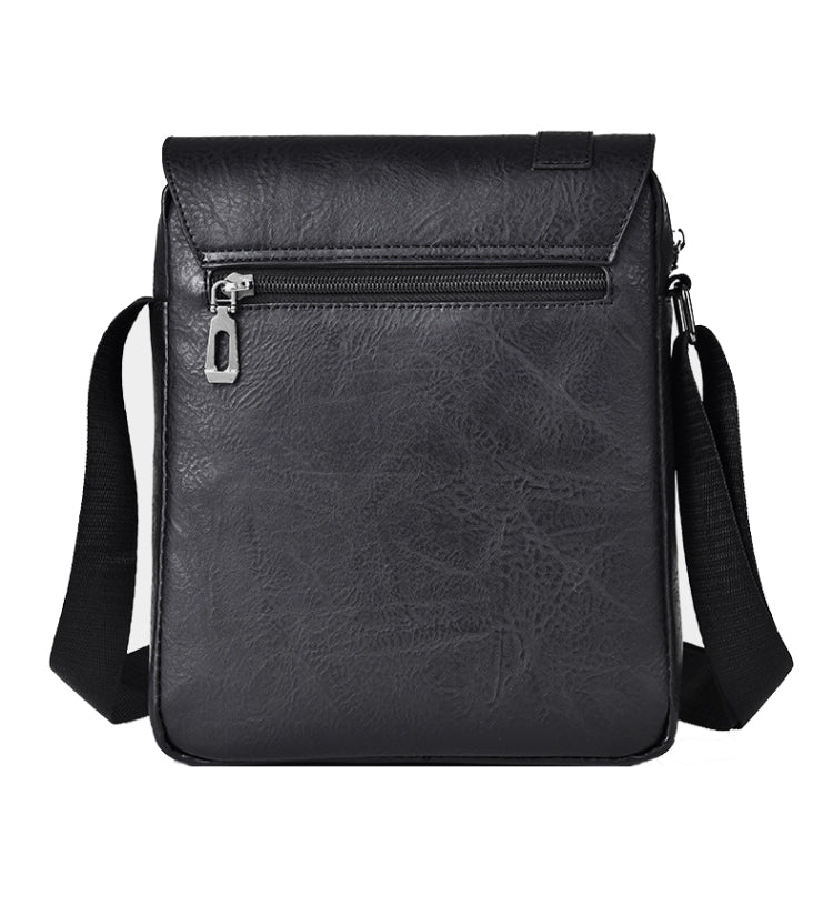 WEIXIER D266 Retro Crossbody Large Capacity Messenger Bag Shoulder Bag Tot Backpack(Black)