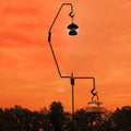 1.73m  Camping Light Pole Wrought Iron Storage Rack Folding Light Hanging Rack with Storage Bag