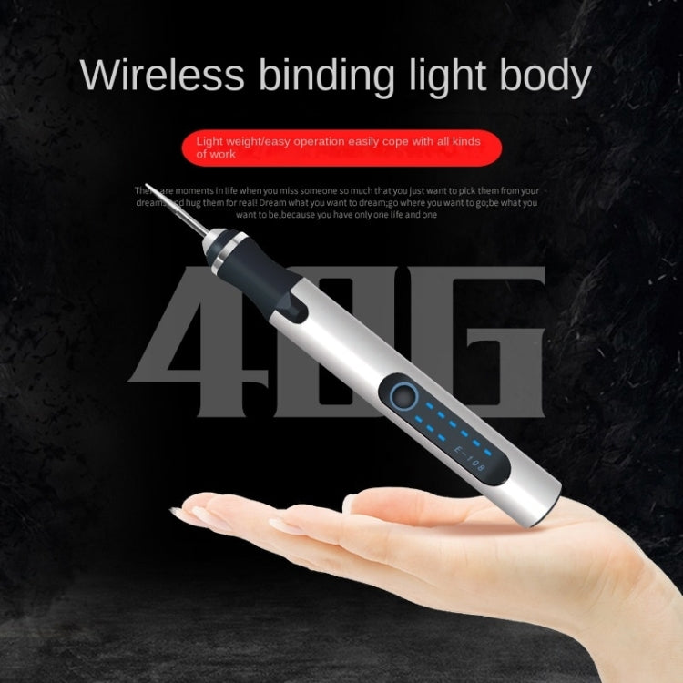 SNJ-3681 Mini Engraving Pen Wireless Polishing Electric Grinder(Rose Gold Carving Template Set)