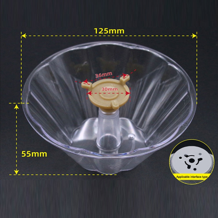 F006 PC 3 Claw Large Capacity Oil Cup Range Hood Accessories Oil Connection Box