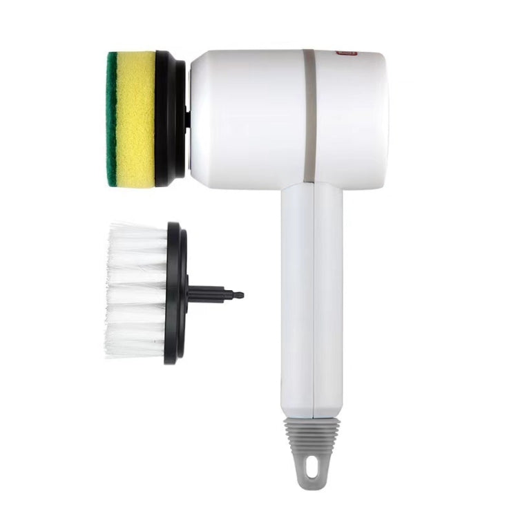Wireless Electric Cleaning Brush USB Rechargeable Kitchen Bathtub Tile Cleaning Brushes White 1200 mAh
