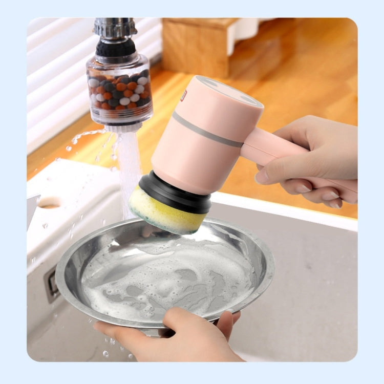 Wireless Electric Cleaning Brush USB Rechargeable Kitchen Bathtub Tile Cleaning Brushes Green 800 mAh