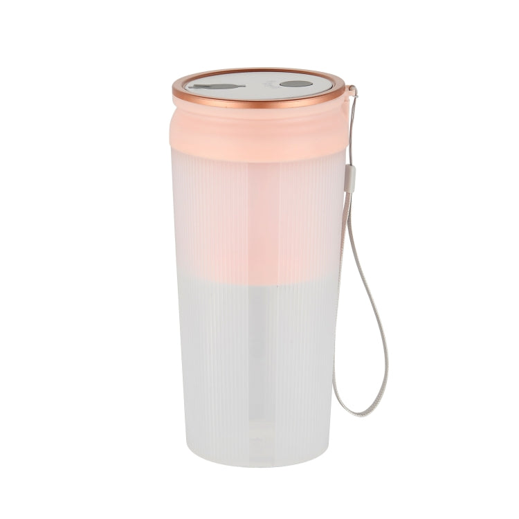LGZ-1 500ml 50W 4 Blades Electric Portable Juicer Rechargeable Juice Extractor(Pink)