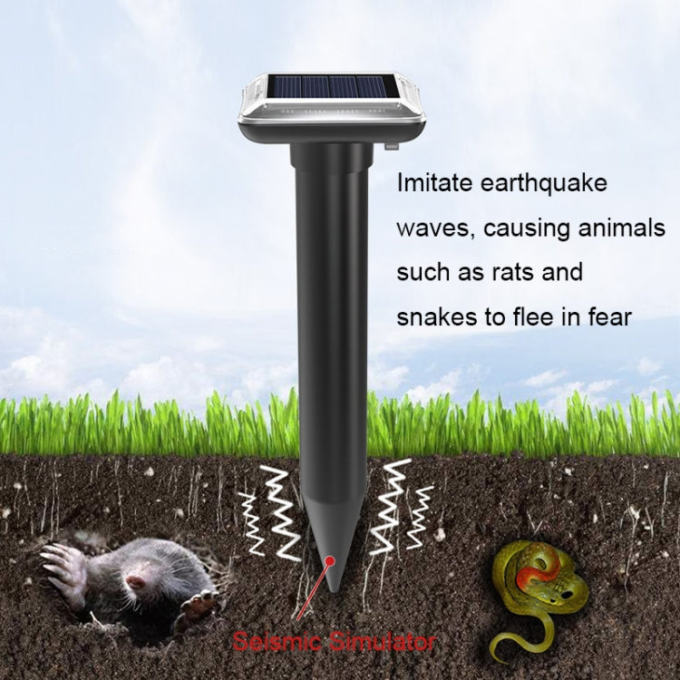 SJZ038 Outdoor Waterproof Solar Ultrasonic Rat Repeller Ultrasonic Animal Repeller, Color: Green