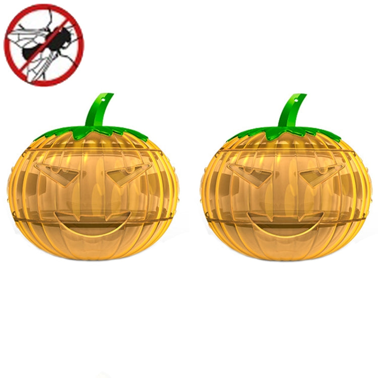 SJZ060 2pcs/set Pumpkin Shaped Fruit Fly Traps Fruit Fly Trap Bee Trap(Yellow)