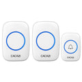 CACAZI A10DC 1 To 2 Battery Type Home Smart Waterproof Electronic Wireless Doorbell(White)
