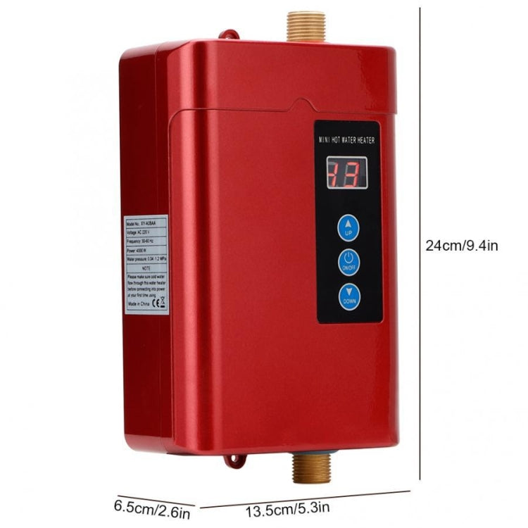 UK Plug 3000W  Electric Water Heater With Remote Control Adjustable Temperate(Black)