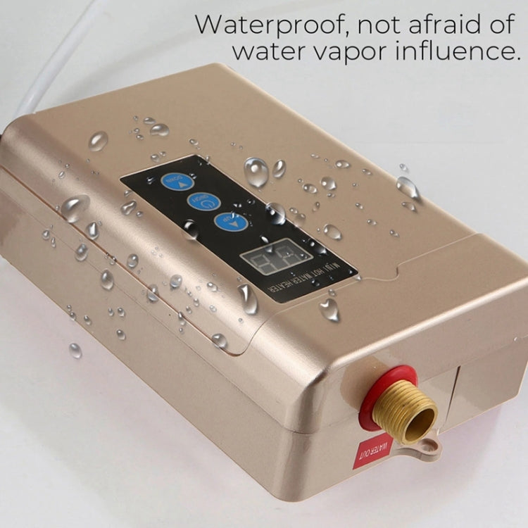 UK Plug 3000W  Electric Water Heater With Remote Control Adjustable Temperate(White)