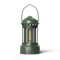 Rechargeable COB Portable Outdoor Camping Lamp Atmosphere Tent Lamp Retro Lamp, Size: Small Green