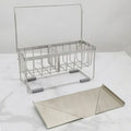 Stainless Steel Sponge Drainer Rack Multifunctional Storage Shelf, Style: Rag Model+Footbed