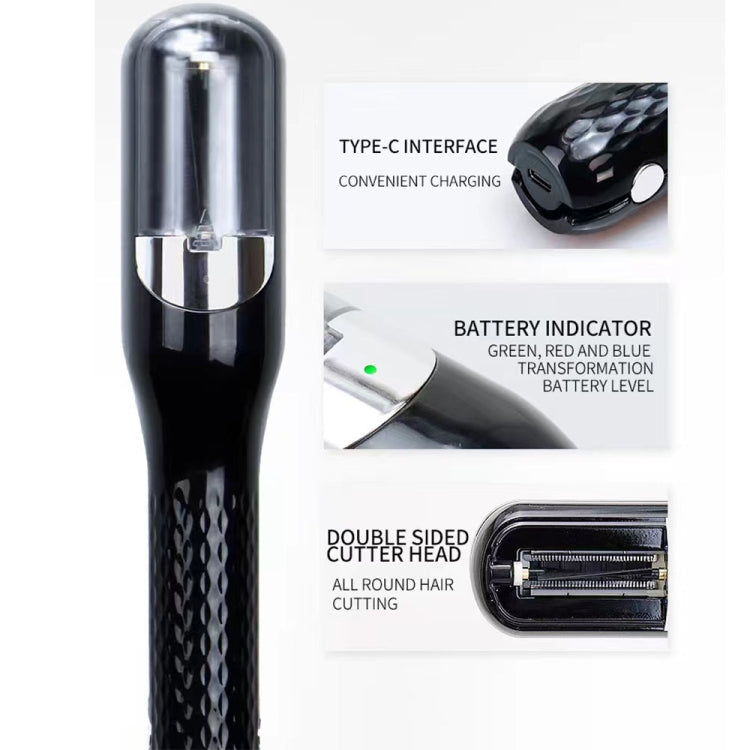 Wireless Hair Split Ends Trimmer USB Charging Hair Cutter Smooth End Cutting Clipper(Red)