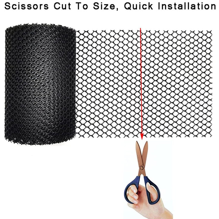 Plastic Gutter Guard Prevent Leaves or Debris From Clogging Downspouts and Drains, Width x Length: 18cm x 8m With 15pcs Nails