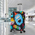 Graffiti Luggage Dust Cover Outdoor Travel Thick Elastic Luggage Protective Cover, Size: L (22-24 inches)(T-019)