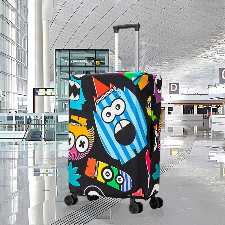 Graffiti Luggage Dust Cover Outdoor Travel Thick Elastic Luggage Protective Cover, Size: L (22-24 inches)(T-019)