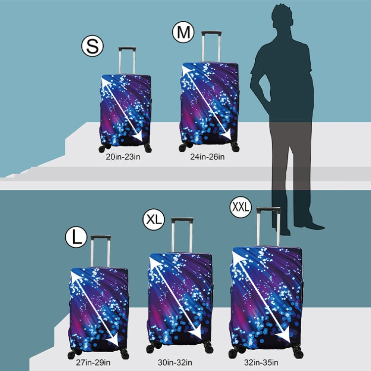 Graffiti Luggage Dust Cover Outdoor Travel Thick Elastic Luggage Protective Cover, Size: XXL (26-29 inches)(T-018)