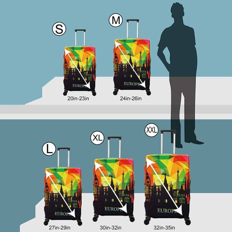 Outdoor Travel Thick Luggage Protective Cover Trolley Case Dust Cover, Size: M (24-26 inches)(T-011)