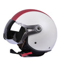 GXT Electric Vehicle Half Cover Four Seasons Retro Helmet, Size: XL(White Red)
