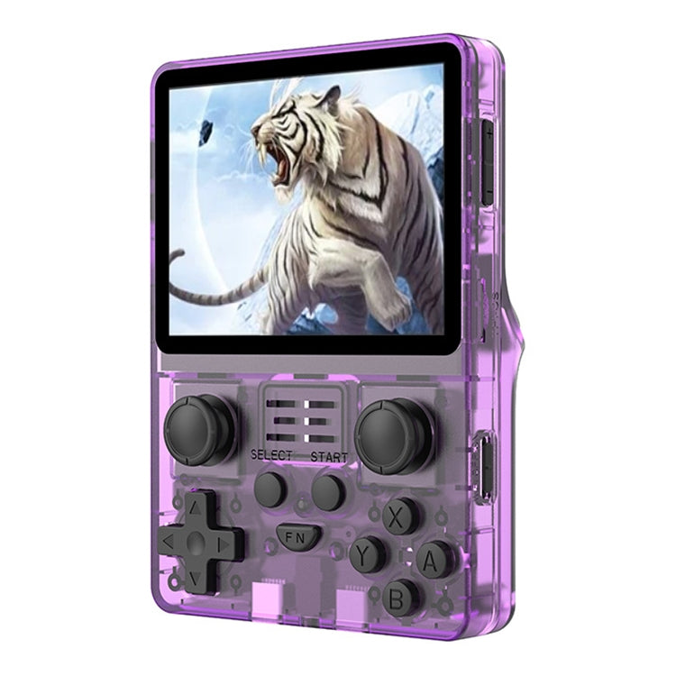 POWKIDDY RGB20S  3.5-Inch IPS Screen Retro Open Source Handheld Game Console 16GB Without Game(Purple)