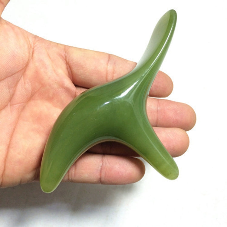 Secret Wax Triangle Sparrow Massager Point Pressing Point Meridian Stick(Green)