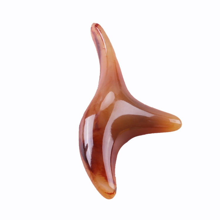 Secret Wax Triangle Sparrow Massager Point Pressing Point Meridian Stick(Amber)