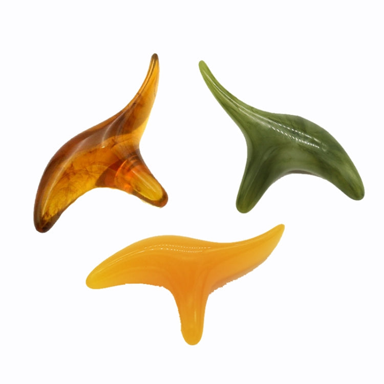Secret Wax Triangle Sparrow Massager Point Pressing Point Meridian Stick(Orange)