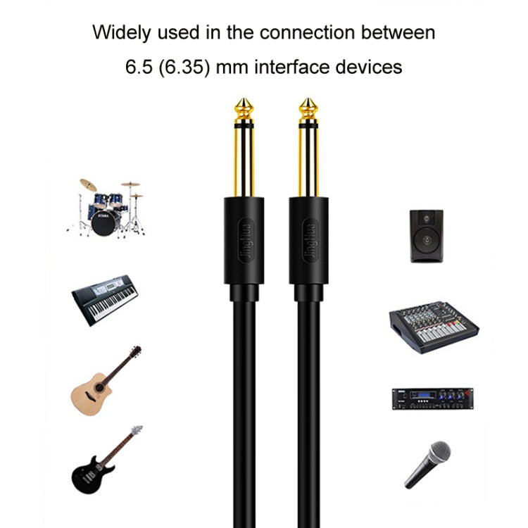 5m JINGHUA 6.5mm Audio Cable Male to Male Microphone Instrument Tuning Cable