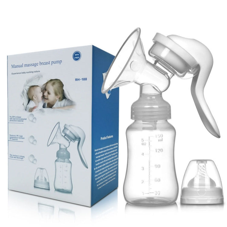 Adjustable Force Breast Pump 2 in 1 Manual Breast Pump Maternity Products(White)
