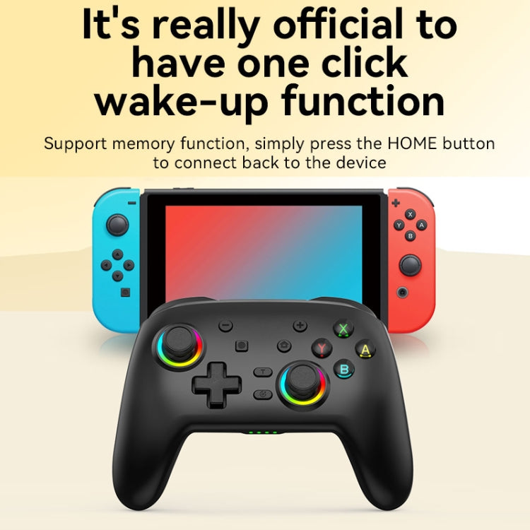 Wireless Bluetooth Somatosensory Vibration Gamepad for Nintendo Switch/Switch PRO, Color: White Green