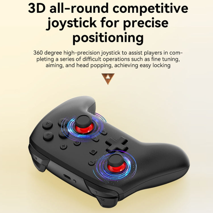 Wireless Bluetooth Somatosensory Vibration Gamepad For Nintendo Switch/Switch PRO(S07 Black)