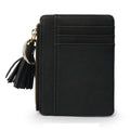 Thin and Light Large-capacity Card Holder Cute Mini Coin Purse(Black)